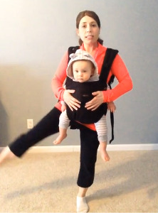Workout Wednesday: Straight Leg Side Raises with Your Baby