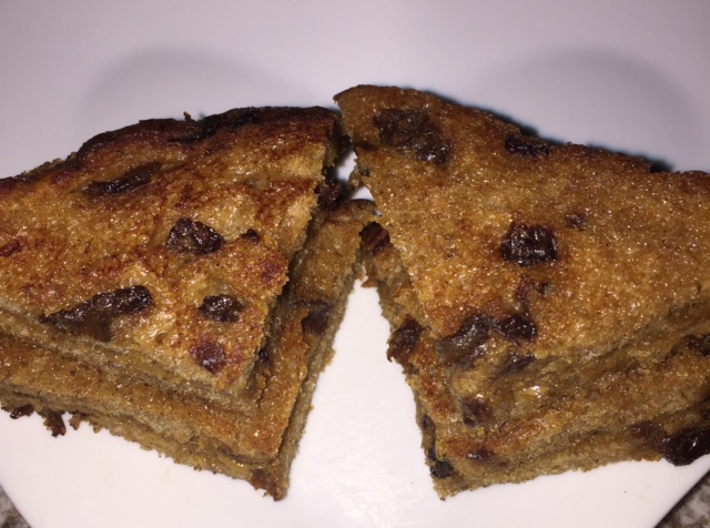 Grilled Cinnamon Raisin Sunflower Butter Sandwiches