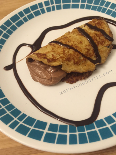 High Protein Peanut Butter Crepes with Chocolate Filling