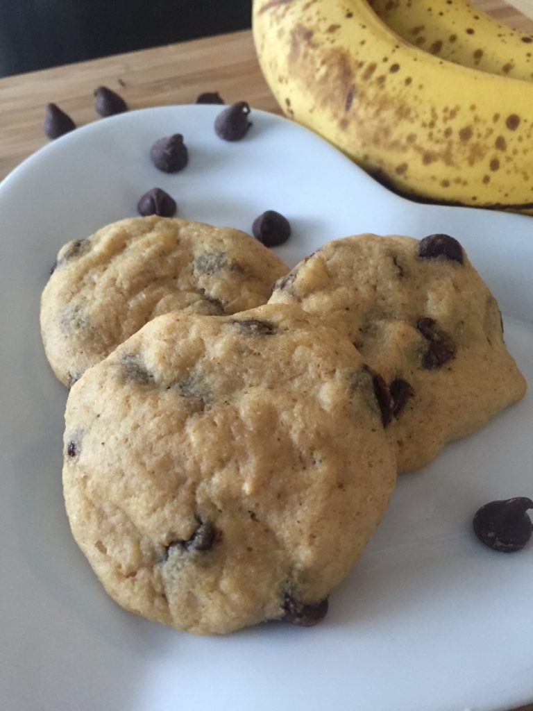 High Protein Banana Chocolate Chip Breakfast Cookies Erin PalinskiWade