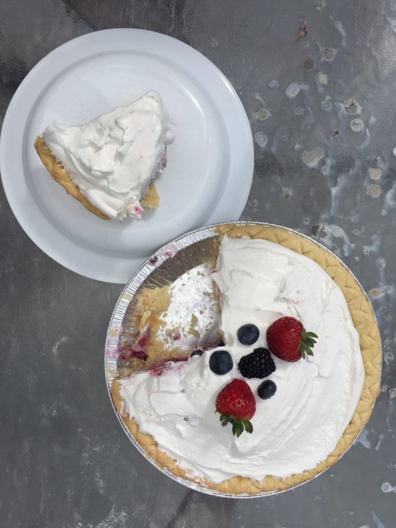 Celebrate Pi(e) Day with this Slimmed Down Mixed Berry Swirl Custard Pie