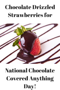 Chocolate Drizzled Strawberries