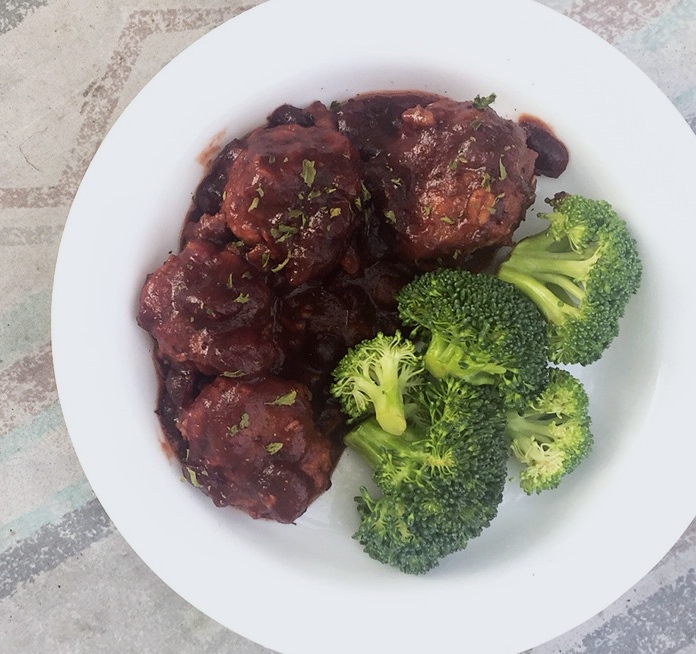 Crockpot Cranberry Barbeque Meatballs