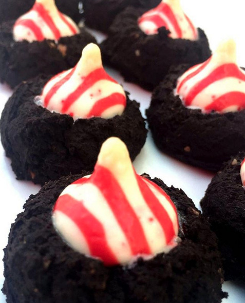 Black Bean Chocolate Peppermint Cookies
