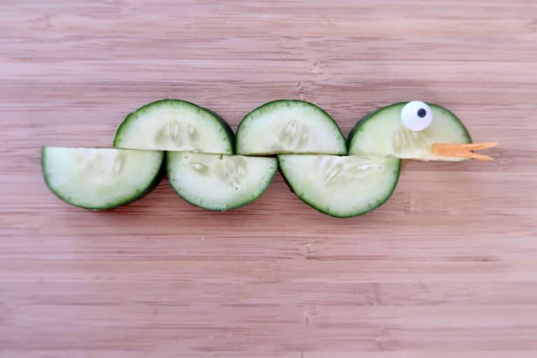 Vegetable Art Cucumber Snack