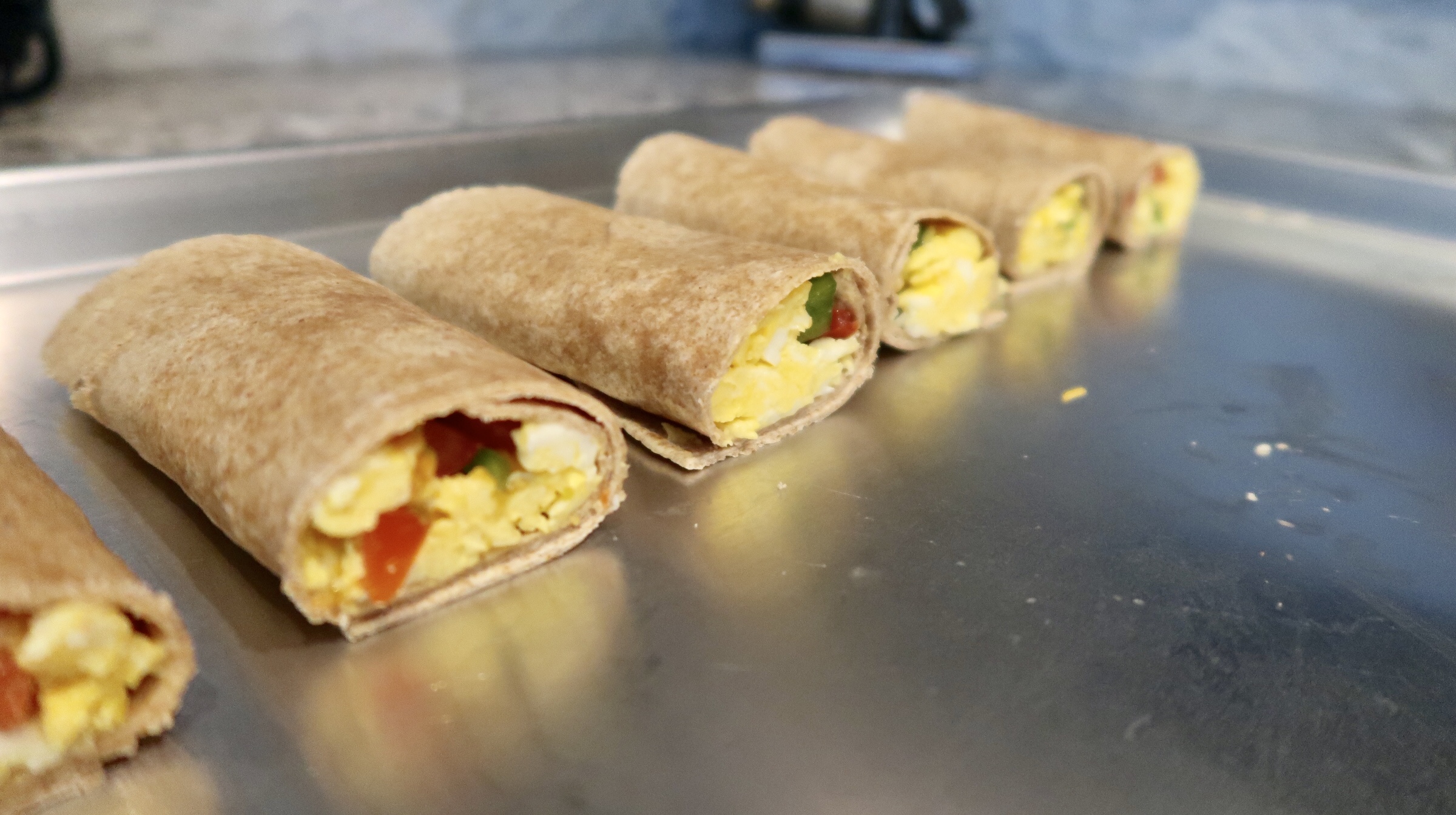 On the go egg breakfast burrito recipe preparation