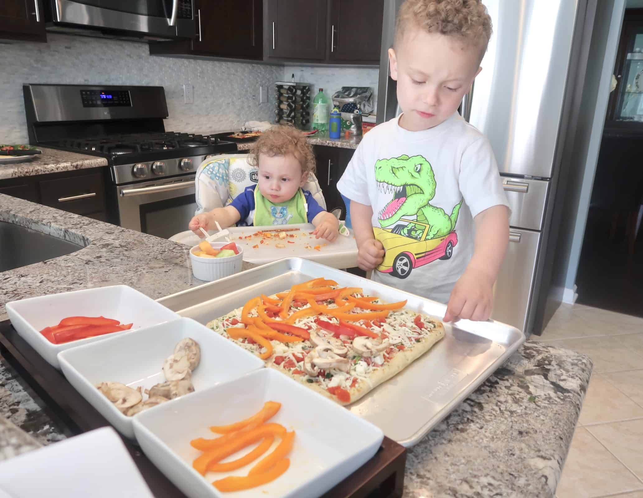 Making healthy pizzas
