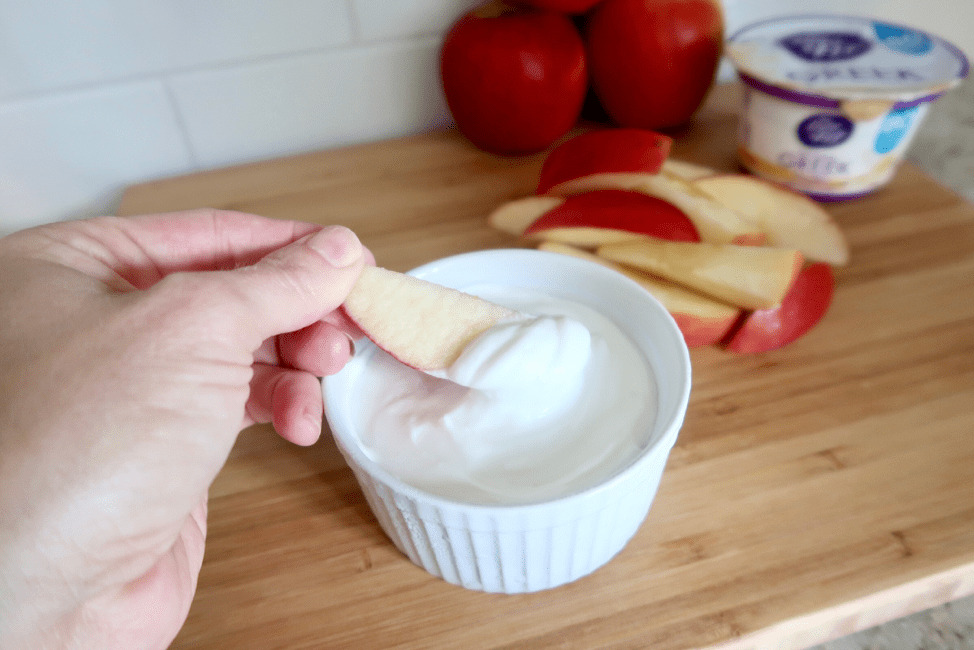 2 Ingredient Greek Yogurt Cream Cheese Frosting Dip 