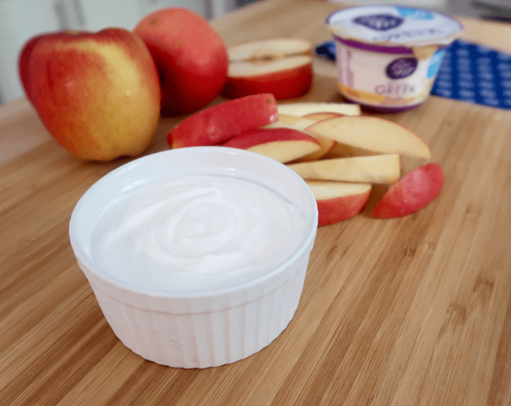 2 Ingredient Greek Yogurt Cream Cheese Frosting Dip 1
