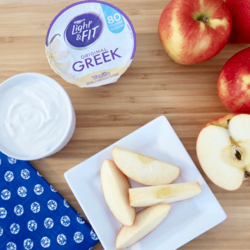 2 Ingredient Greek Yogurt Cream Cheese Frosting Dip