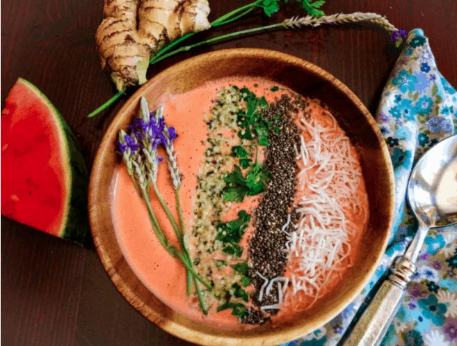 3 Watermelon Ginger Smoothie Bowl 10 Reasons and Ways to Eat Watermelon