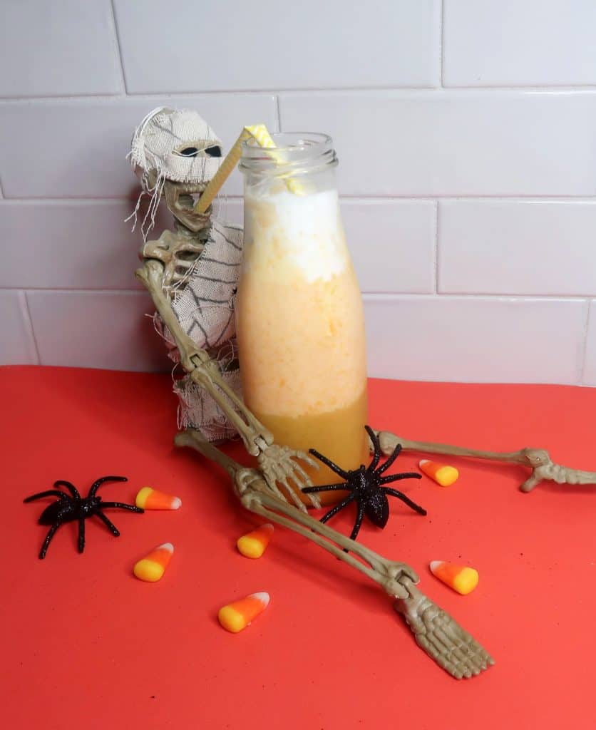 Easy Candy Corn Smoothie Recipe | Healthy Halloween Smoothie Recipe for Kids