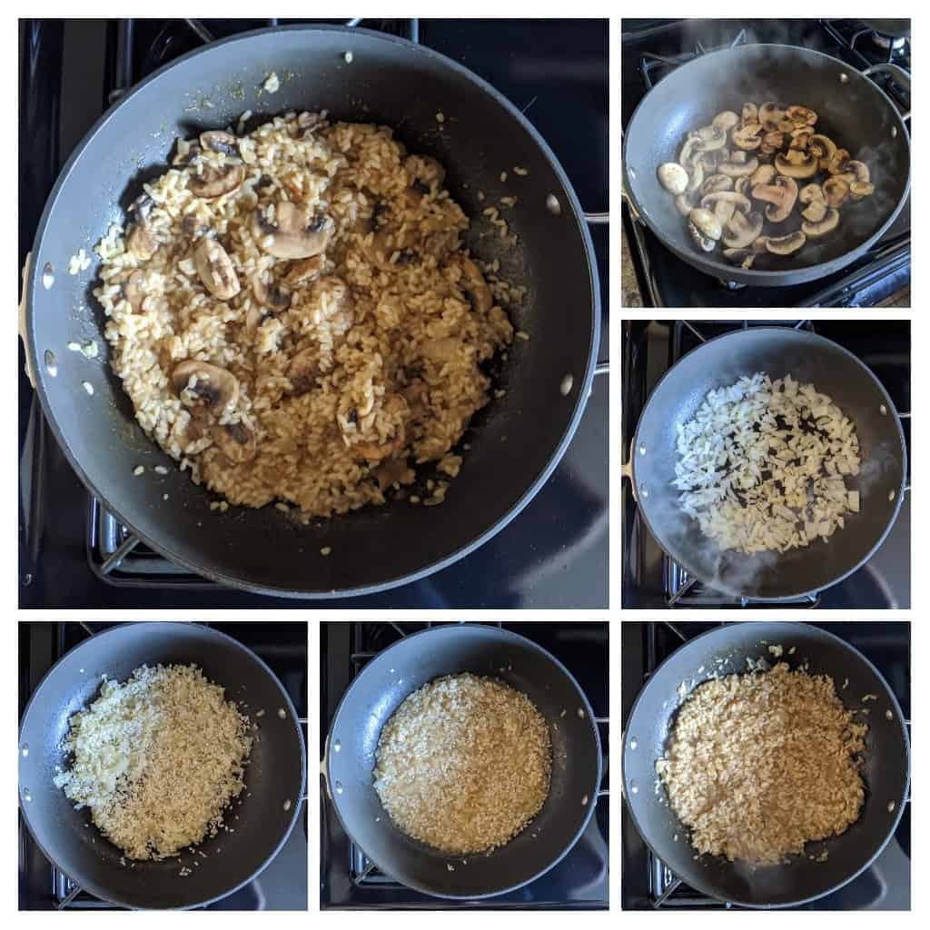 vegan mushroom risotto
