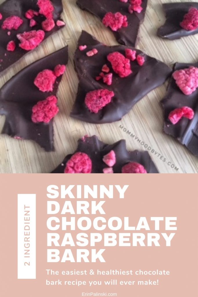 Two Ingredient Skinny Dark Chocolate Raspberry Bark Recipe