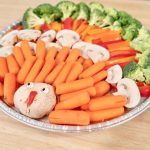 Turkey Vegetable Tray for Thanksgiving