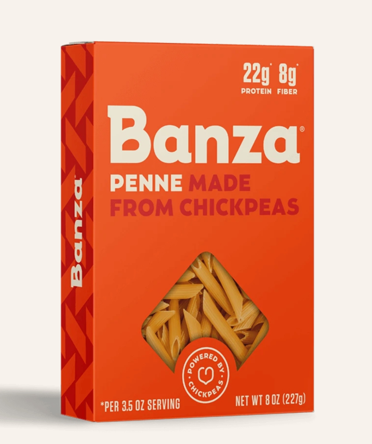 Banza penne from chickpeas