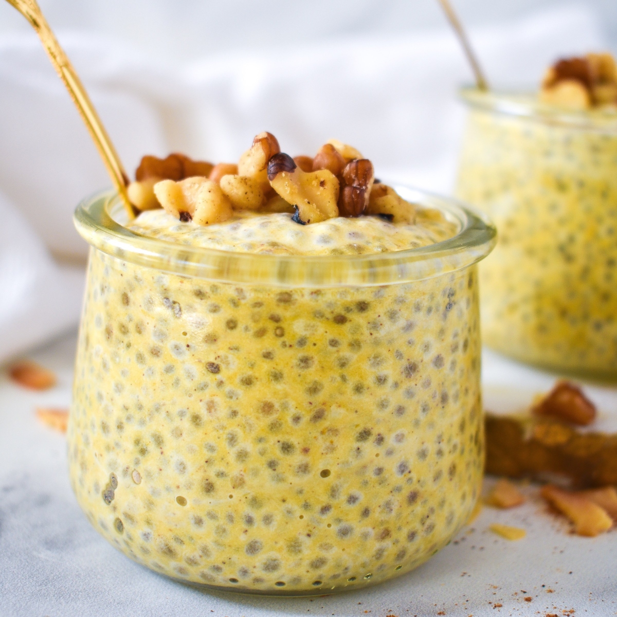 Pumpkin spice chia seed pudding