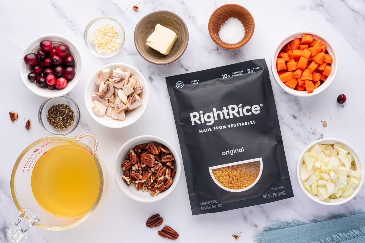 Ingredients for Thanksgiving RightRice recipe