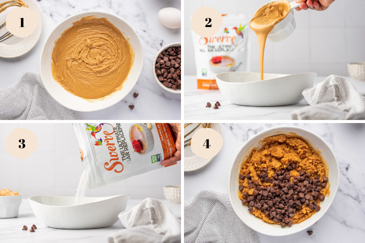 Process of making low carb peanut butter cookies