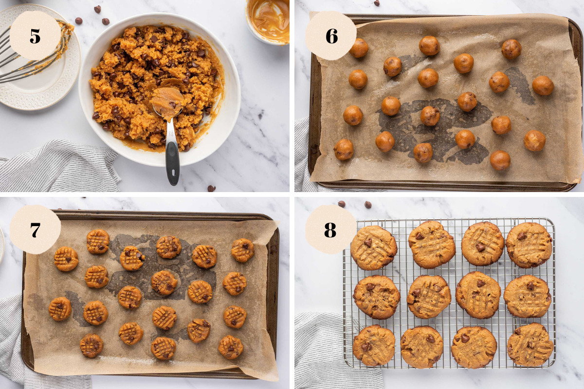 Process of making no sugar added peanut butter cookies