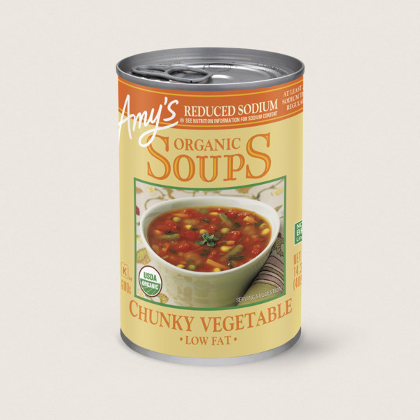 Amy’s Organic Low-fat Chunky Vegetable Soup - Reduced Sodium