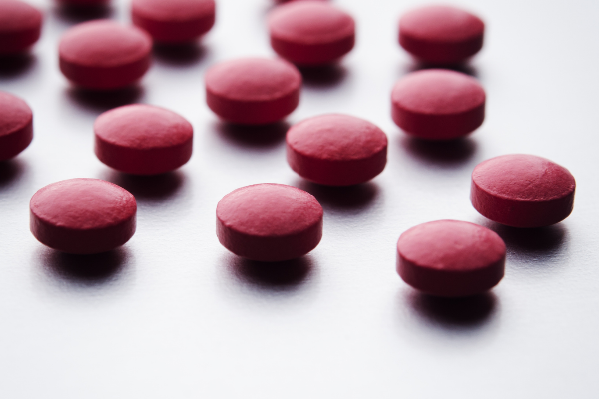 Miracle berry tablets against the white surface