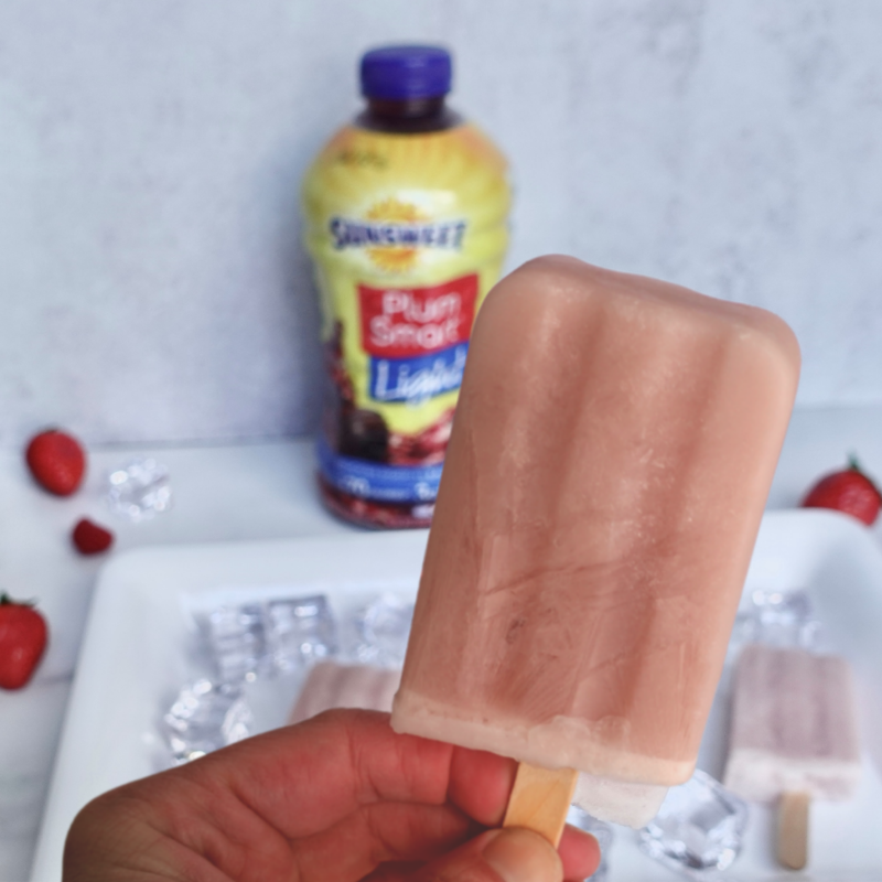 No sugar added plum popsicle