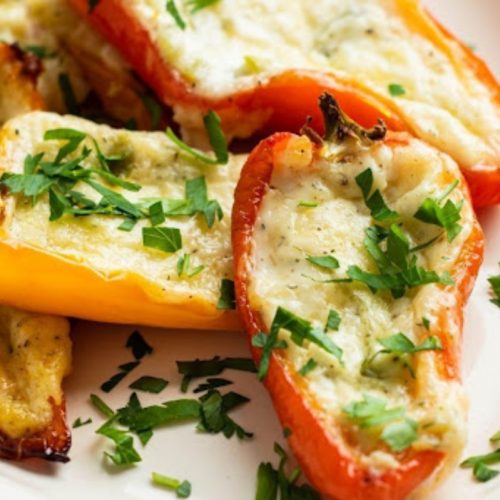 Cream cheese stuffed peppers