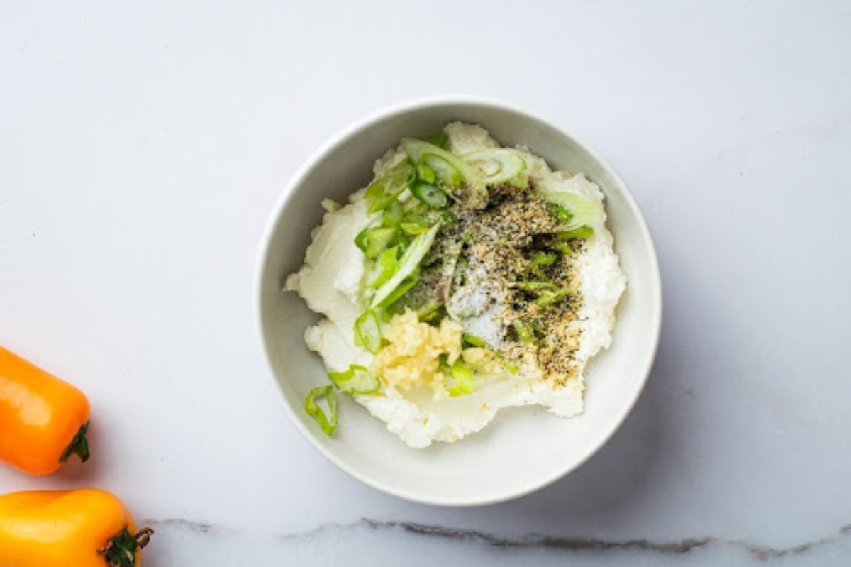 Cream cheese stuffed peppers filling process