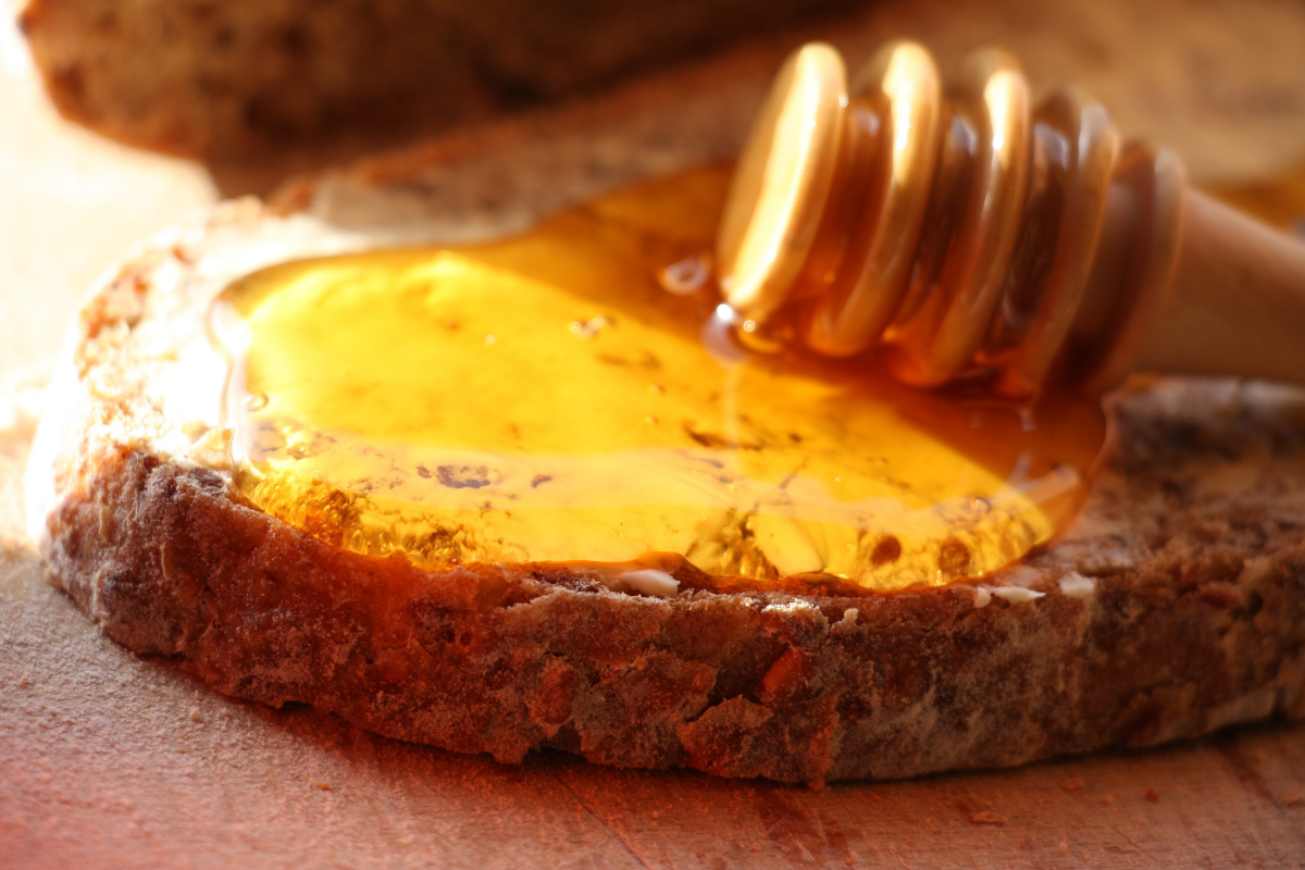 Honey on bread