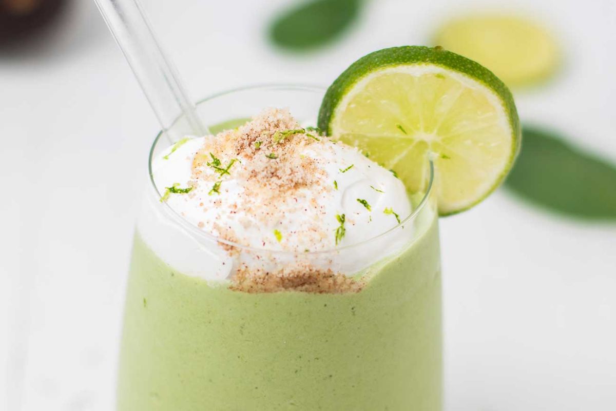 Low carb key lime smoothie