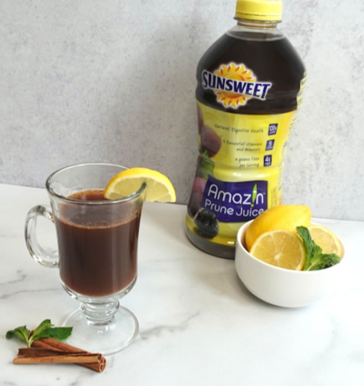 Hot toddy mocktail with Sunsweet
