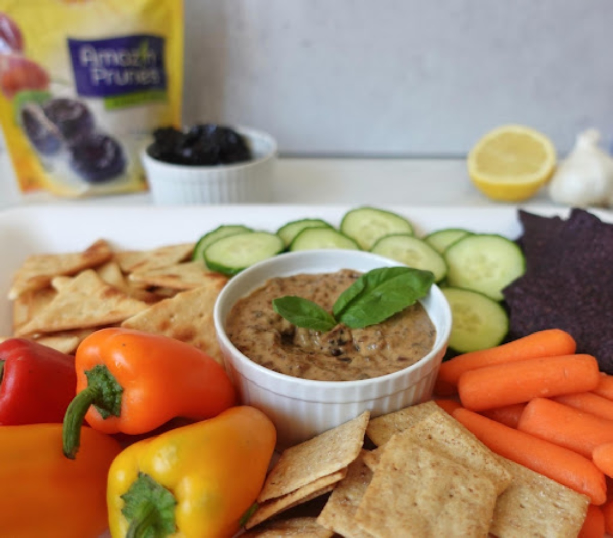 Plummus with Sunsweet prunes in the background