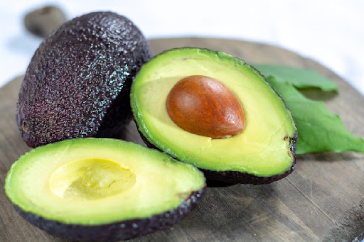 Avocado cut in half