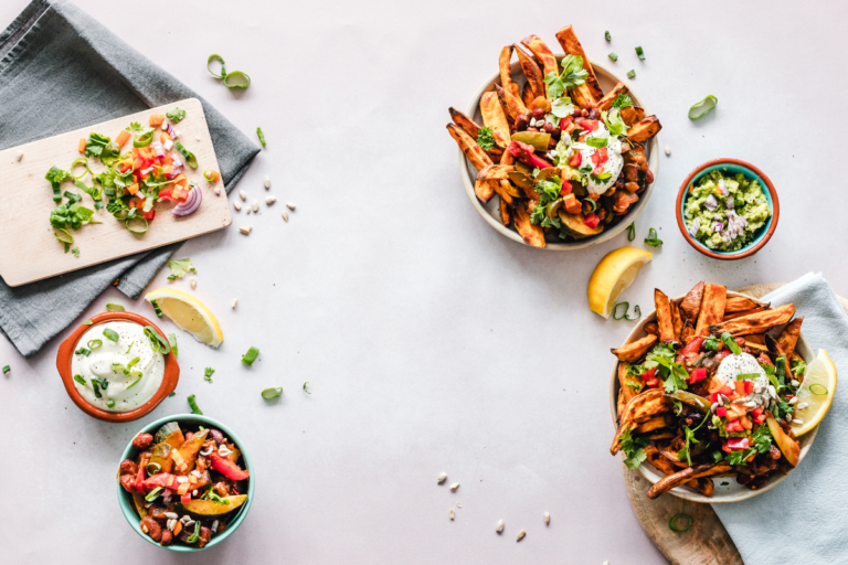 Salads in bowls