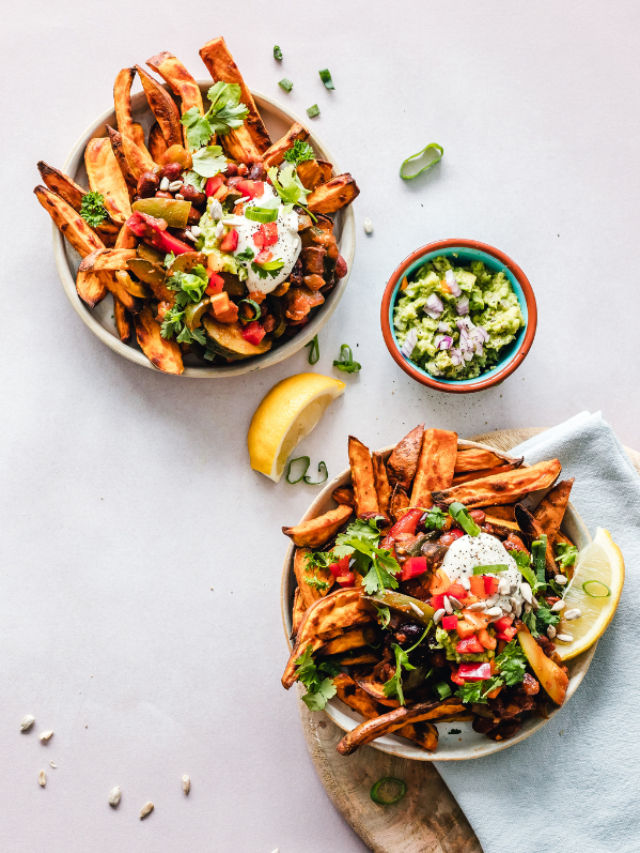 Salads in bowls