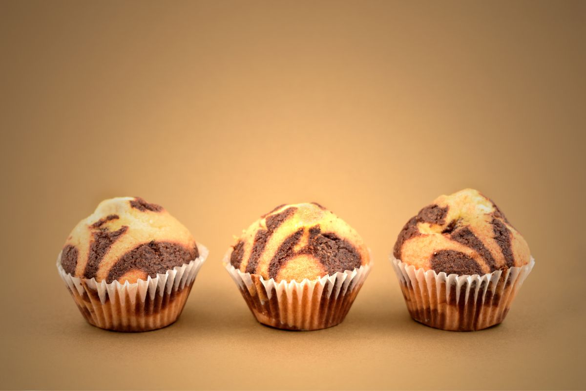 Marbled chocolate muffins