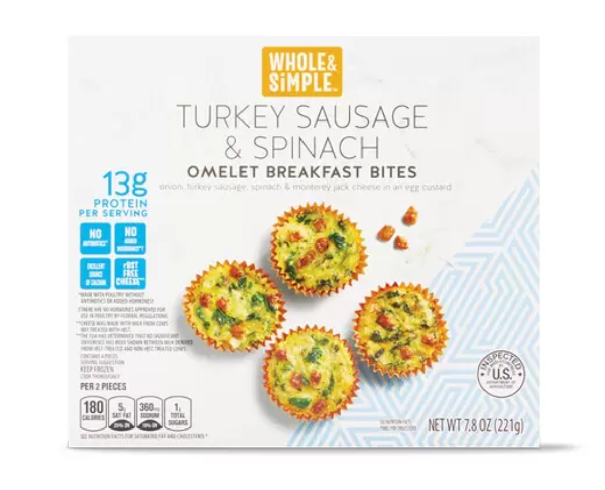 Breakfast bites turkey sausage