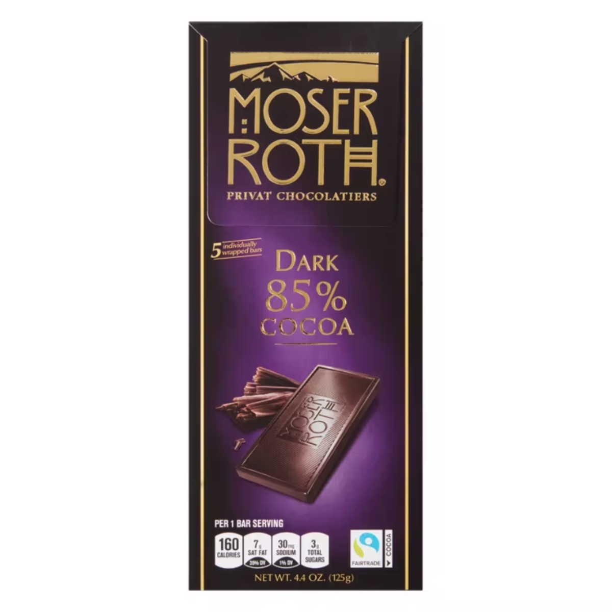 Dark Chocolate 85% Cocoa Chocolate Bar 
