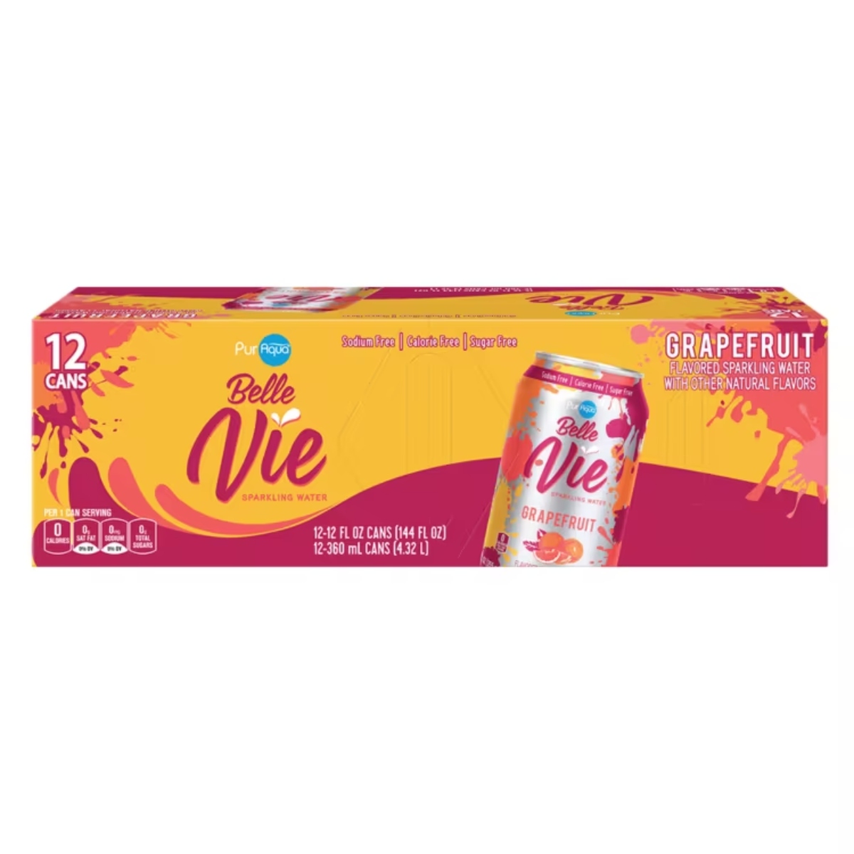 Grapefruit Belle Vie Sparkling Flavored Water