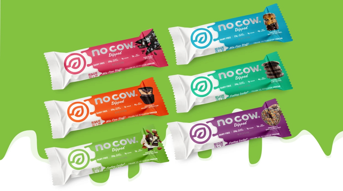 No cow dipped various chocolate bars