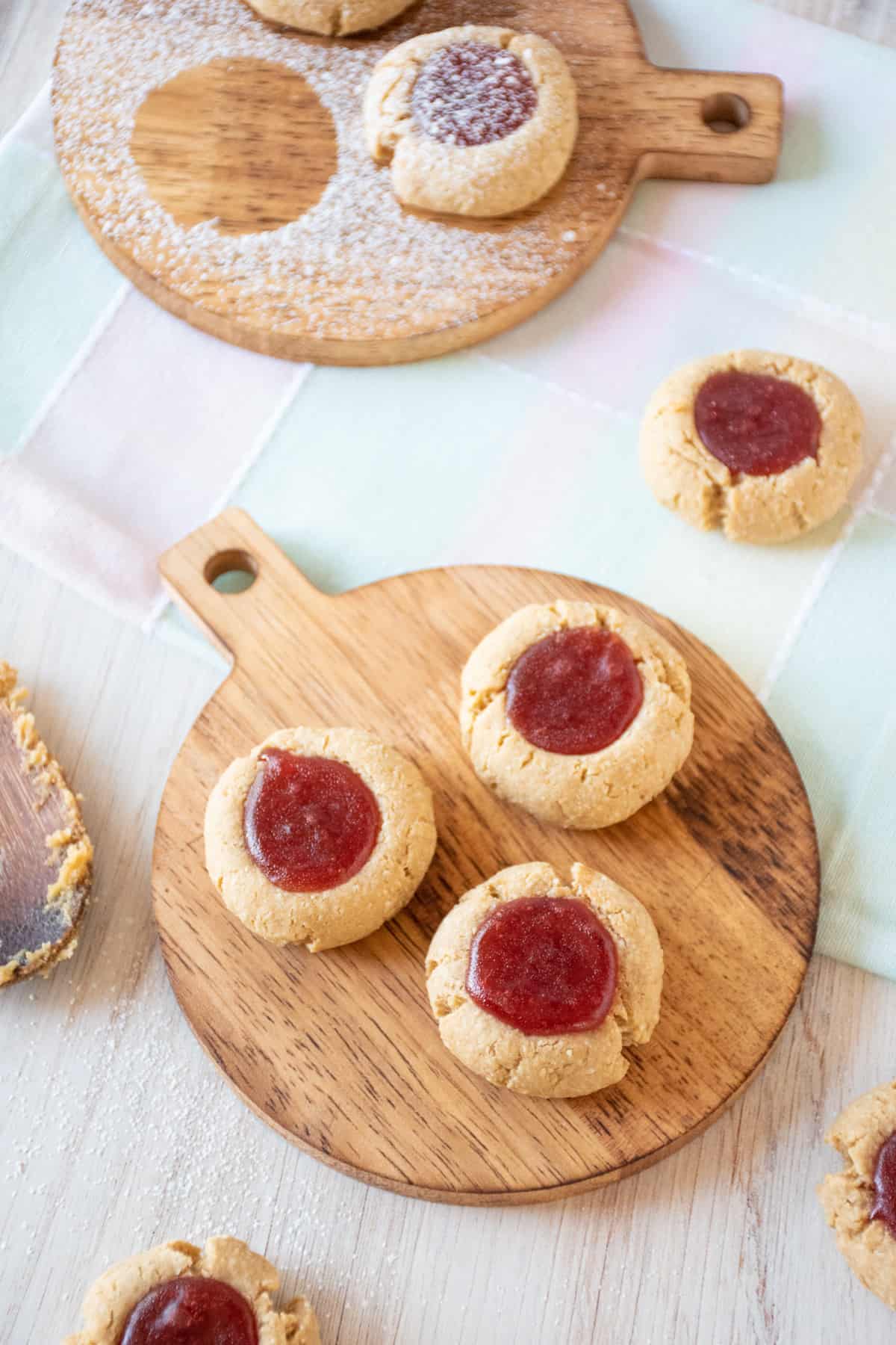 Healthy thumbprint cookies