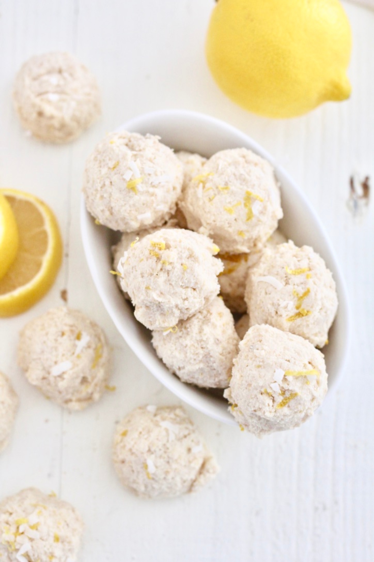 No bake lemon cheesecake bites