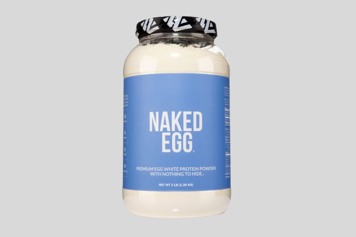 NAKED nutrition 3LB Non-GMO Egg White Protein Supplement Powder