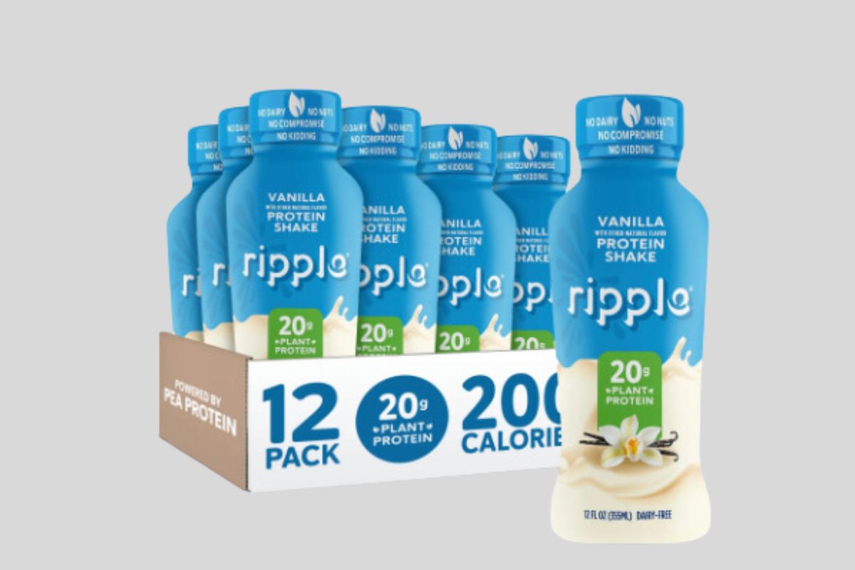 Ripple Vanilla Vegan Protein Shake, Shelf Stable