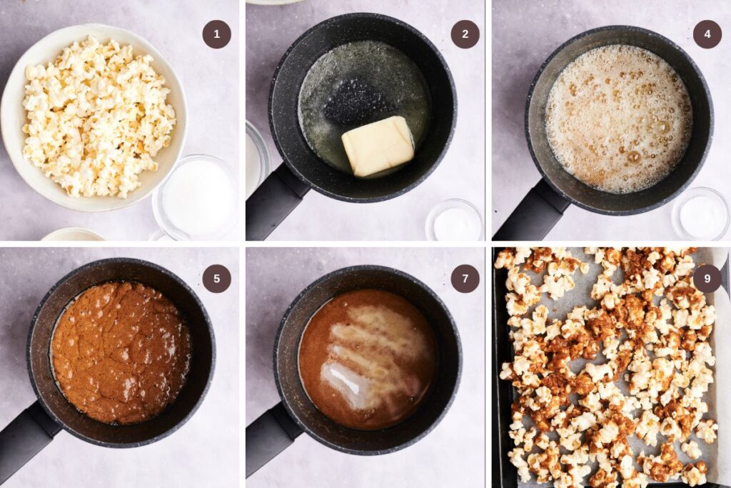 Keto Caramel Corn Preparation Process