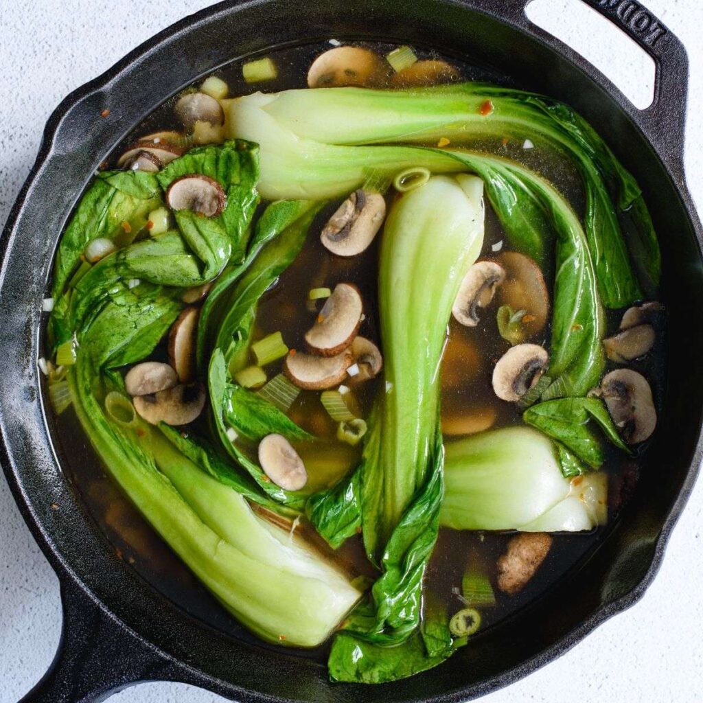 Bok choy soup