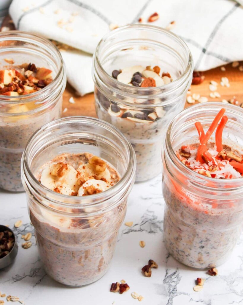 Easy PCOS Overnight Oats in Jars