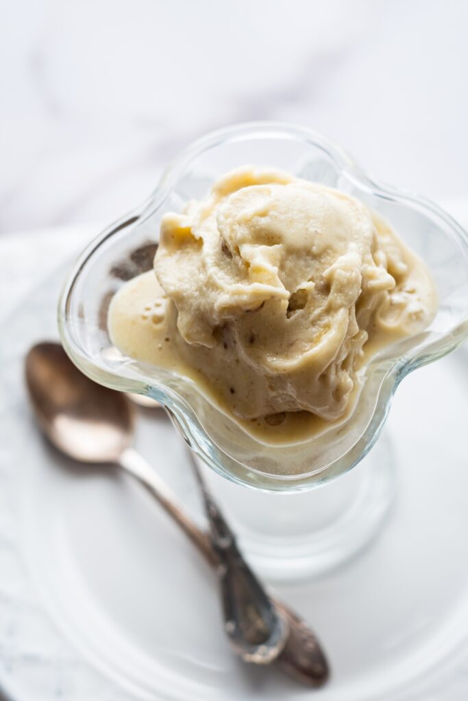 Protein Banana Icecream top view