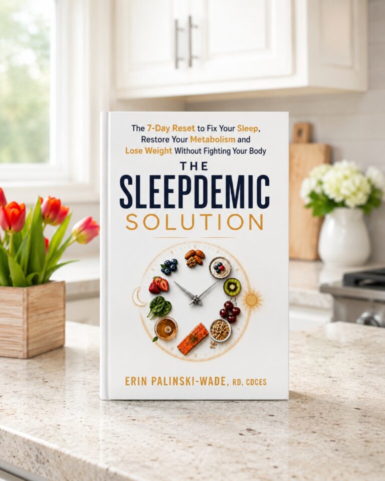 The Sleepdemic Solution book and foods that support better sleep